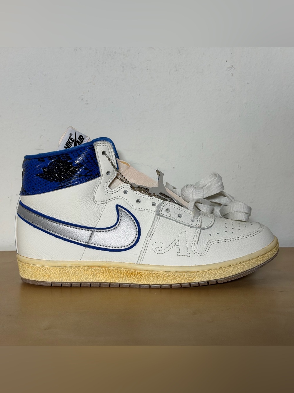 Nike Air Jordan Air Ship PE x Awake NY Game Royal Sneakers FN8675-104 Men Size 9
